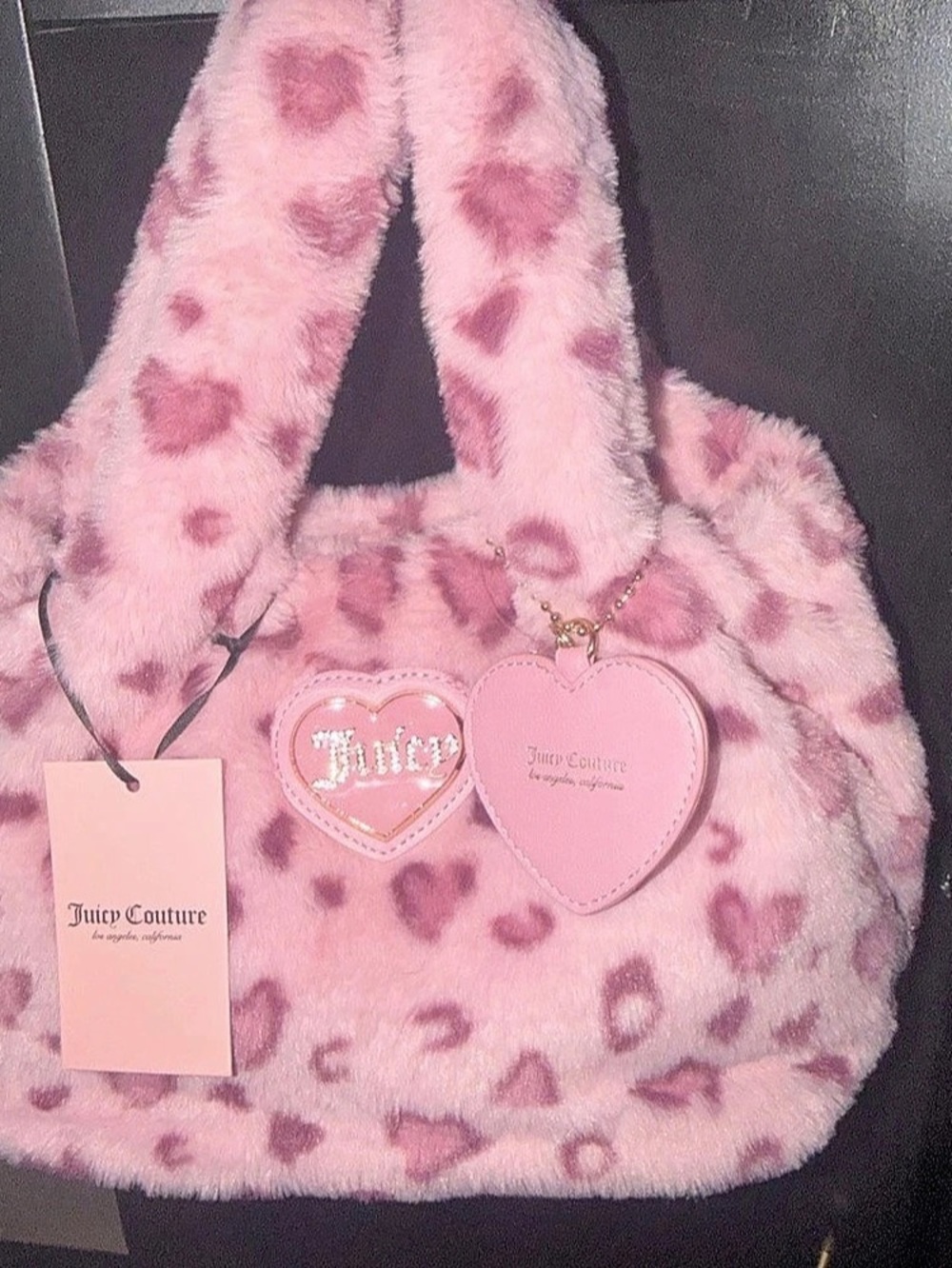 Juicy Couture Warm Up Mini Tote Shoulder Bag Pink NWT